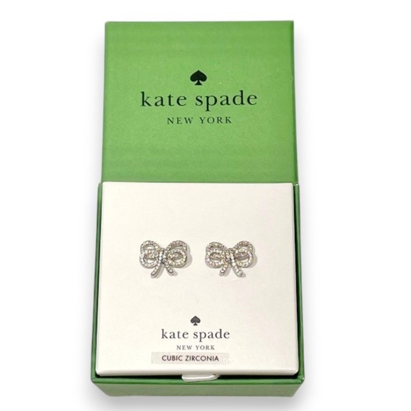 Kate Spade Silver Bow Earrings - Picture 4 of 6